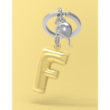 BYFT012874 METALMORPHOSE MTM KEYCHAIN Party Balloon Alphabet F Golden Zinc Alloy Set of 1 MTM10F A.png