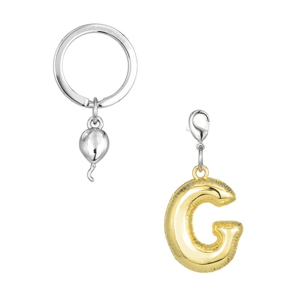 BYFT012875 METALMORPHOSE MTM KEYCHAIN Party Balloon Alphabet G Golden Zinc Alloy Set of 1 MTM10G C.png
