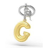 BYFT012875 METALMORPHOSE MTM KEYCHAIN Party Balloon Alphabet G Golden Zinc Alloy Set of 1 MTM10G.png