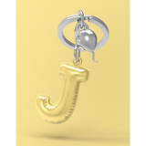 BYFT012877 METALMORPHOSE MTM KEYCHAIN Party Balloon Alphabet J Golden Zinc Alloy Set of 1 MTM10J A.png
