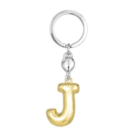 BYFT012877 METALMORPHOSE MTM KEYCHAIN Party Balloon Alphabet J Golden Zinc Alloy Set of 1 MTM10J B.png