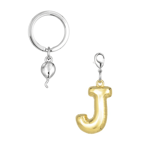 BYFT012877 METALMORPHOSE MTM KEYCHAIN Party Balloon Alphabet J Golden Zinc Alloy Set of 1 MTM10J C.png