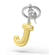 BYFT012877 METALMORPHOSE MTM KEYCHAIN Party Balloon Alphabet J Golden Zinc Alloy Set of 1 MTM10J.png