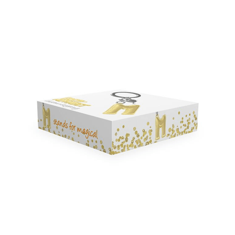 BYFT012880 METALMORPHOSE MTM KEYCHAIN Party Balloon Alphabet M Golden Zinc Alloy Set of 1 MTM10M E.png