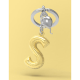 BYFT012882 METALMORPHOSE MTM KEYCHAIN Party Balloon Alphabet S Golden Zinc Alloy Set of 1 MTM10S A.png