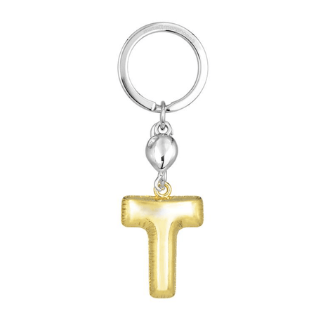 BYFT012883 METALMORPHOSE MTM KEYCHAIN Party Balloon Alphabet T Golden Zinc Alloy Set of 1 MTM10T B.png