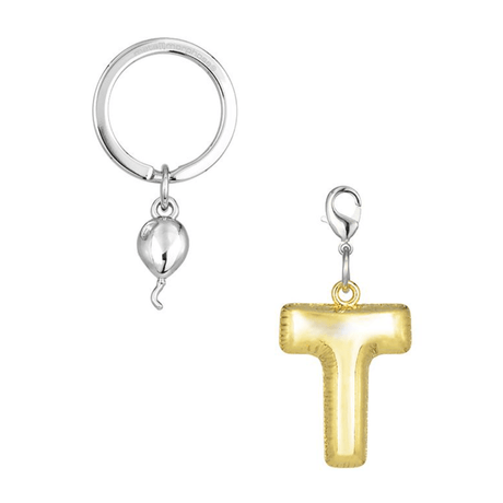 BYFT012883 METALMORPHOSE MTM KEYCHAIN Party Balloon Alphabet T Golden Zinc Alloy Set of 1 MTM10T C.png