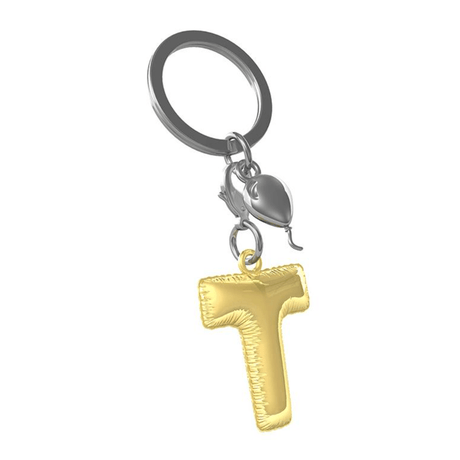 BYFT012883 METALMORPHOSE MTM KEYCHAIN Party Balloon Alphabet T Golden Zinc Alloy Set of 1 MTM10T D.png