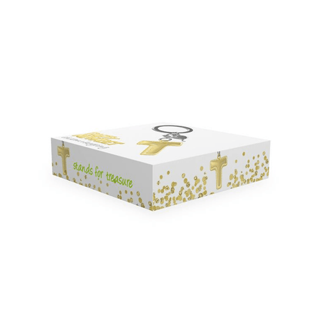BYFT012883 METALMORPHOSE MTM KEYCHAIN Party Balloon Alphabet T Golden Zinc Alloy Set of 1 MTM10T E.png