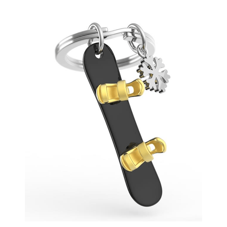 BYFT012890 METALMORPHOSE MTM KEYCHAIN Snowboard Black Zinc Alloy Set of 1 MTM148 01.png
