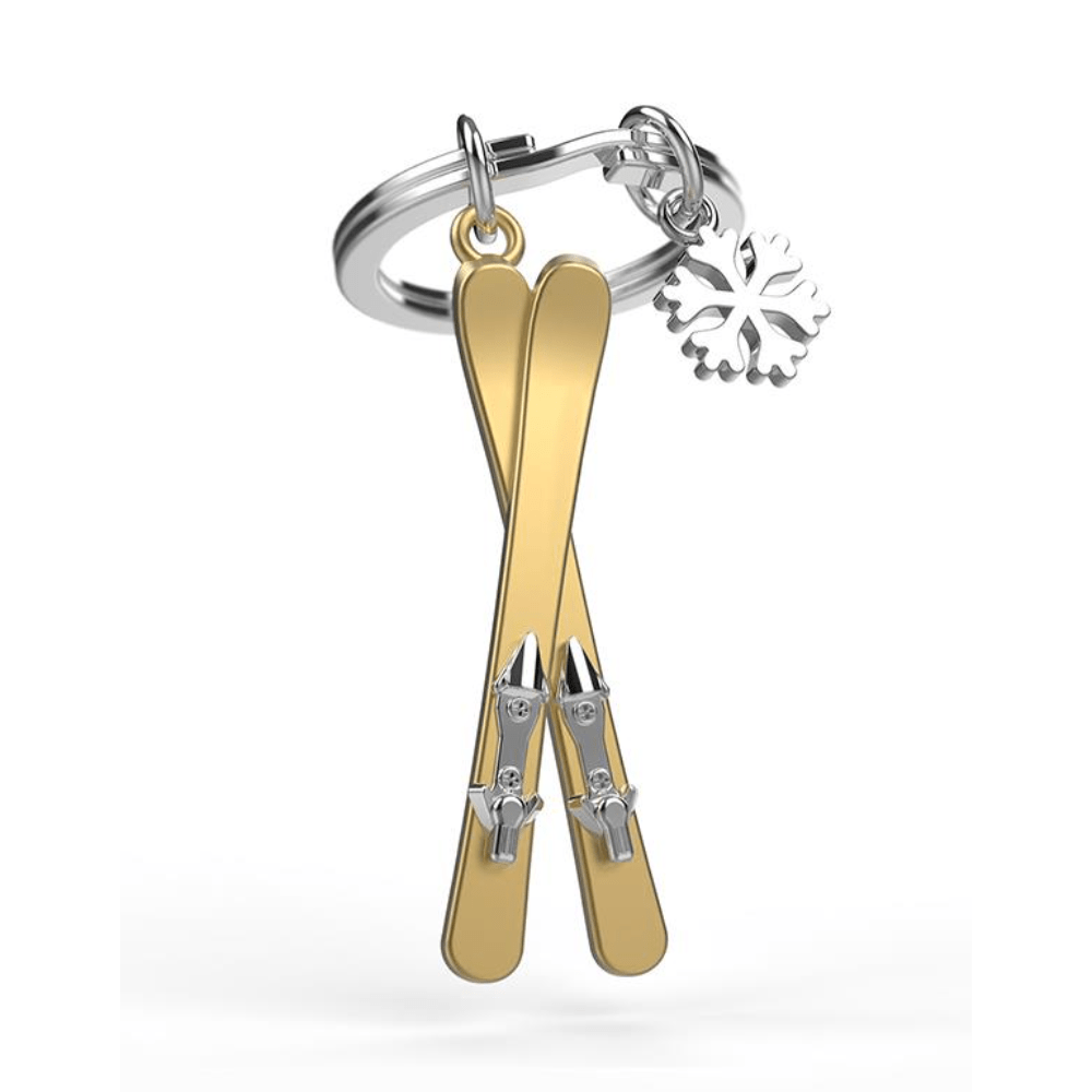 BYFT012893 METALMORPHOSE MTM KEYCHAIN Ski Golden Zinc Alloy Set of 1 MTM151 01.png