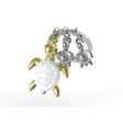 BYFT012895 METALMORPHOSE MTM KEYCHAIN Turtle Golden Zinc Alloy Set of 1 MTM195 02.png