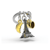 BYFT012896 METALMORPHOSE MTM KEYCHAIN Paris Coffee Croissant Multicolor Zinc Alloy Set of 1 MTM197 01.png