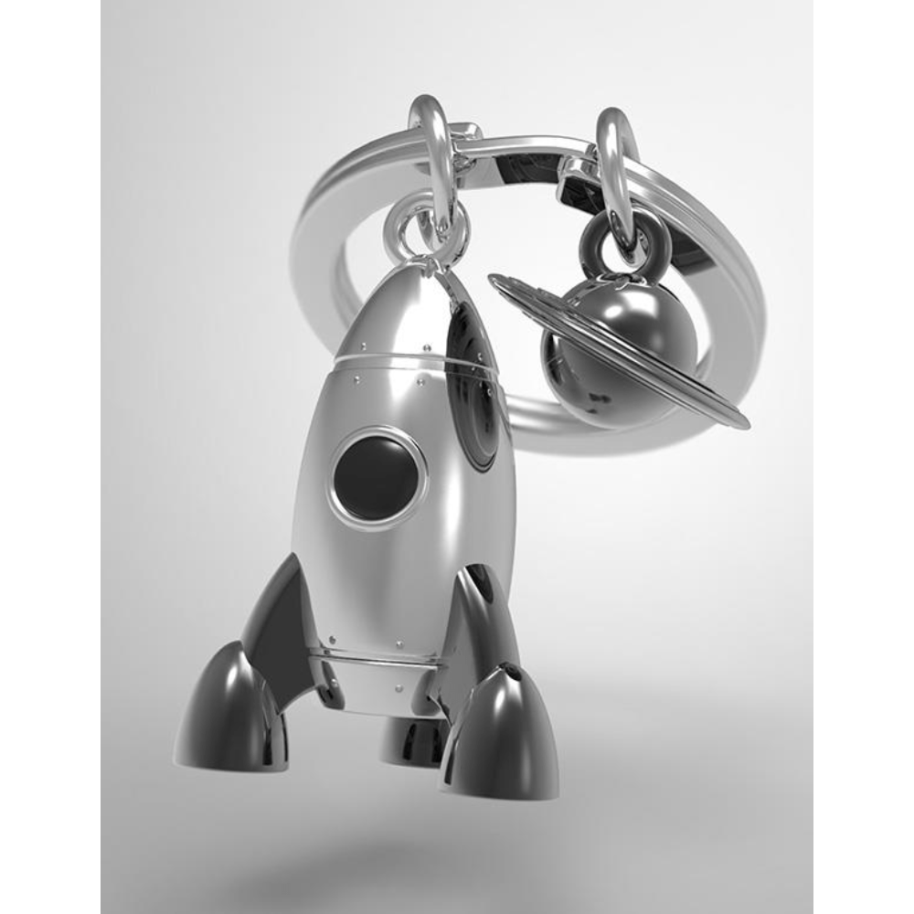 BYFT012897 METALMORPHOSE MTM KEYCHAIN Rocket Saturn Multicolor Zinc Alloy Set of 1 MTM201 02 A.png