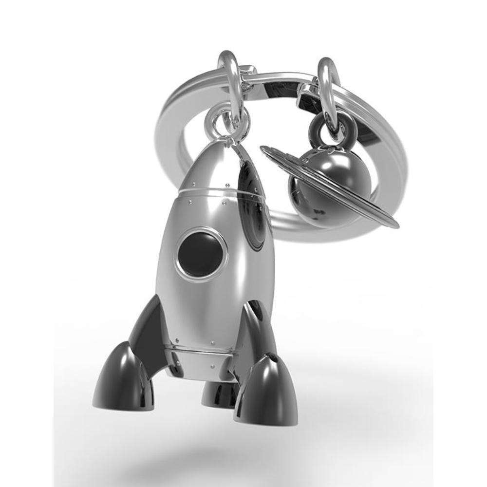 BYFT012897 METALMORPHOSE MTM KEYCHAIN Rocket Saturn Multicolor Zinc Alloy Set of 1 MTM201 02.png