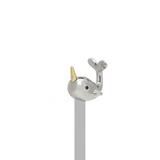 BYFT012908 METALMORPHOSE MTM BOOKMARK Narwhal Silver Zinc Alloy Set of 1 MTMB221 01 A.png