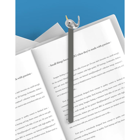BYFT012908 METALMORPHOSE MTM BOOKMARK Narwhal Silver Zinc Alloy Set of 1 MTMB221 01 C.png