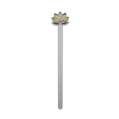 BYFT012913 METALMORPHOSE MTM BOOKMARK Lotus Flower Multicolor Zinc Alloy Set of 1 MTMB238 01.png