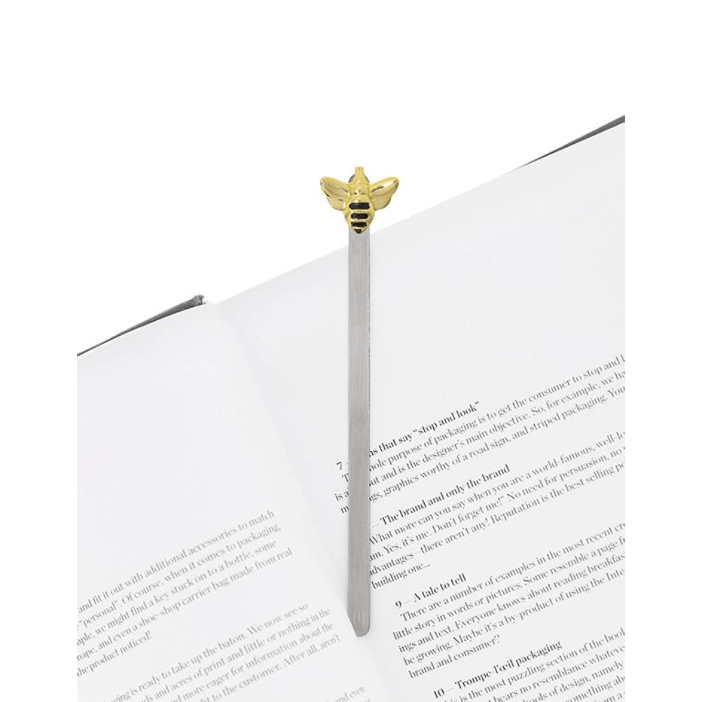 BYFT012915 METALMORPHOSE MTM BOOKMARK Bee Golden Zinc Alloy Set of 1 MTMB242 01 C.png