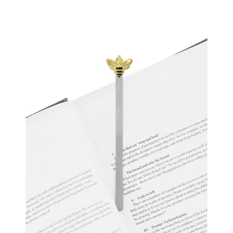BYFT012915 METALMORPHOSE MTM BOOKMARK Bee Golden Zinc Alloy Set of 1 MTMB242 01 C.png
