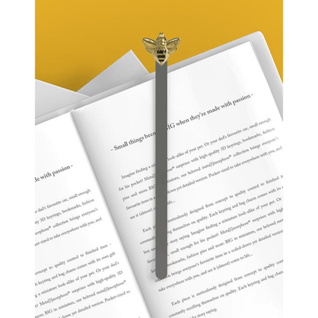 BYFT012915 METALMORPHOSE MTM BOOKMARK Bee Golden Zinc Alloy Set of 1 MTMB242 01 D.png