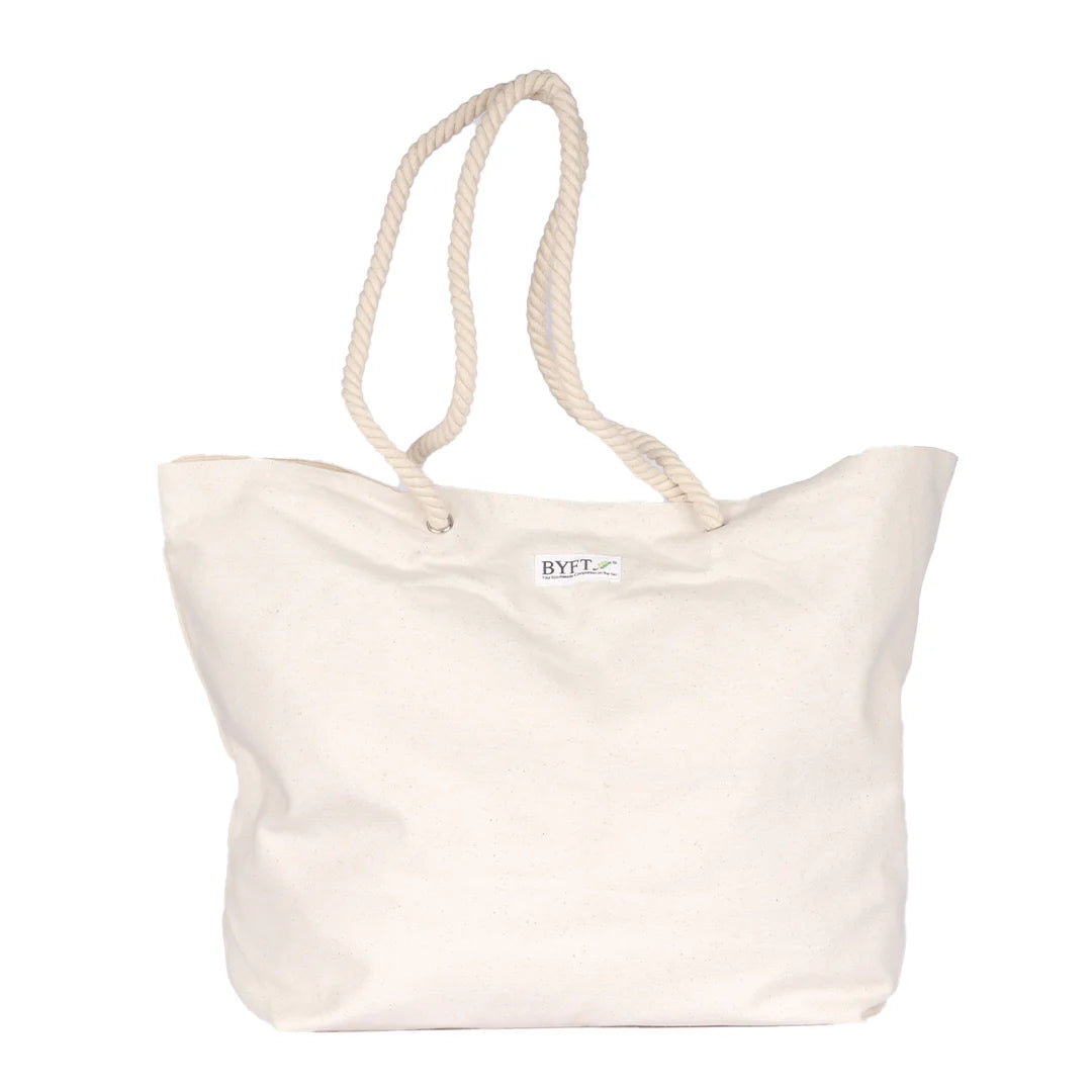 BYFT013958 BYFT Natural Cotton String Bag With Handle.webp