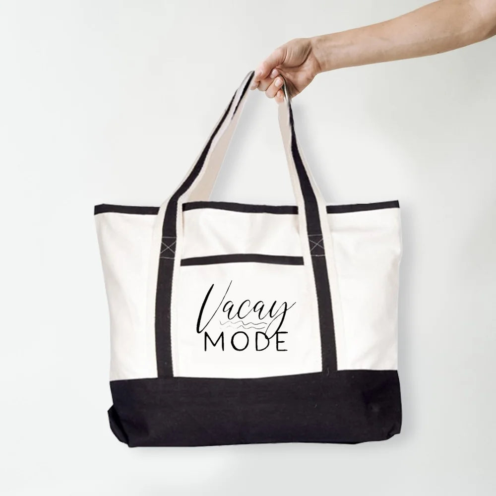 BYFT013960 BYFT White Canvas Bag with Black Tape Vacay Mode Design C.webp