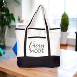 BYFT013960 BYFT White Canvas Bag with Black Tape Vacay Mode Design D.webp