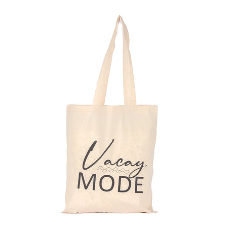 BYFT013986 BYFT Natural Cotton Flat Tote Bag Vacay Mode Design.webp