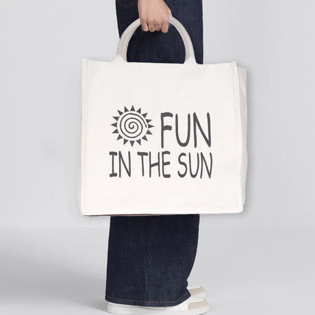 BYFT013997 BYFT Laminated Natural Canvas Bag Fun in the sun Design C.webp