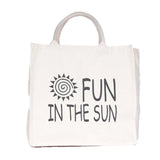 BYFT013997 BYFT Laminated Natural Canvas Bag Fun in the sun Design.webp