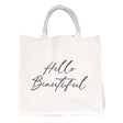 BYFT013998 BYFT Laminated Natural Canvas Bag Hello Beautiful Design.webp