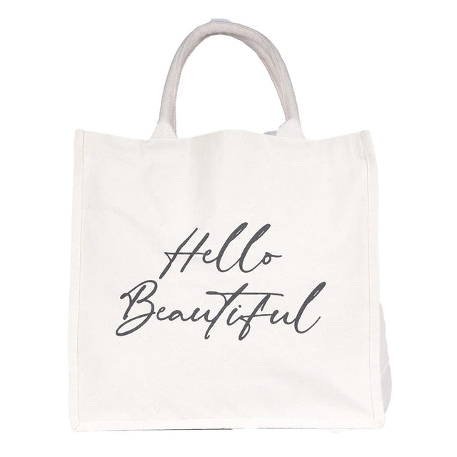 BYFT013998 BYFT Laminated Natural Canvas Bag Hello Beautiful Design.webp