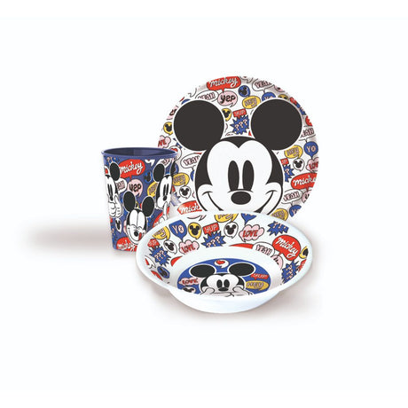 Disney Mickey Melamine 3Pcs Snack Set
