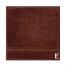 BYFT Daffodil Monogrammed Face Towel Brown 30 x 30 Cm
