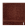 BYFT Daffodil Monogrammed Face Towel Brown 30 x 30 Cm