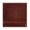 BYFT Daffodil Monogrammed Face Towel Brown 30 x 30 Cm