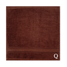 BYFT Daffodil Monogrammed Face Towel Brown 30 x 30 Cm