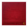 BYFT Daffodil Monogrammed Face Towel Burgundy 30 x 30 Cm