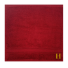 BYFT Daffodil Monogrammed Face Towel Burgundy 30 x 30 Cm