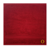 BYFT Daffodil Monogrammed Face Towel Burgundy 30 x 30 Cm