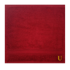 BYFT Daffodil Monogrammed Face Towel Burgundy 30 x 30 Cm
