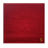 BYFT Daffodil Monogrammed Face Towel Burgundy 30 x 30 Cm