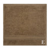 BYFT Daffodil Monogrammed Face Towel Dark Beige 30 x 30 Cm