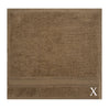 BYFT Daffodil Monogrammed Face Towel Dark Beige 30 x 30 Cm