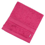 BYFT Daffodil Monogrammed Face Towel Fuchsia Pink 30 x 30 Cm