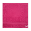 BYFT Daffodil Monogrammed Face Towel Fuchsia Pink 30 x 30 Cm