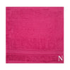 BYFT Daffodil Monogrammed Face Towel Fuchsia Pink 30 x 30 Cm