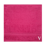 BYFT Daffodil Monogrammed Face Towel Fuchsia Pink 30 x 30 Cm