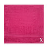BYFT Daffodil Monogrammed Face Towel Fuchsia Pink 30 x 30 Cm